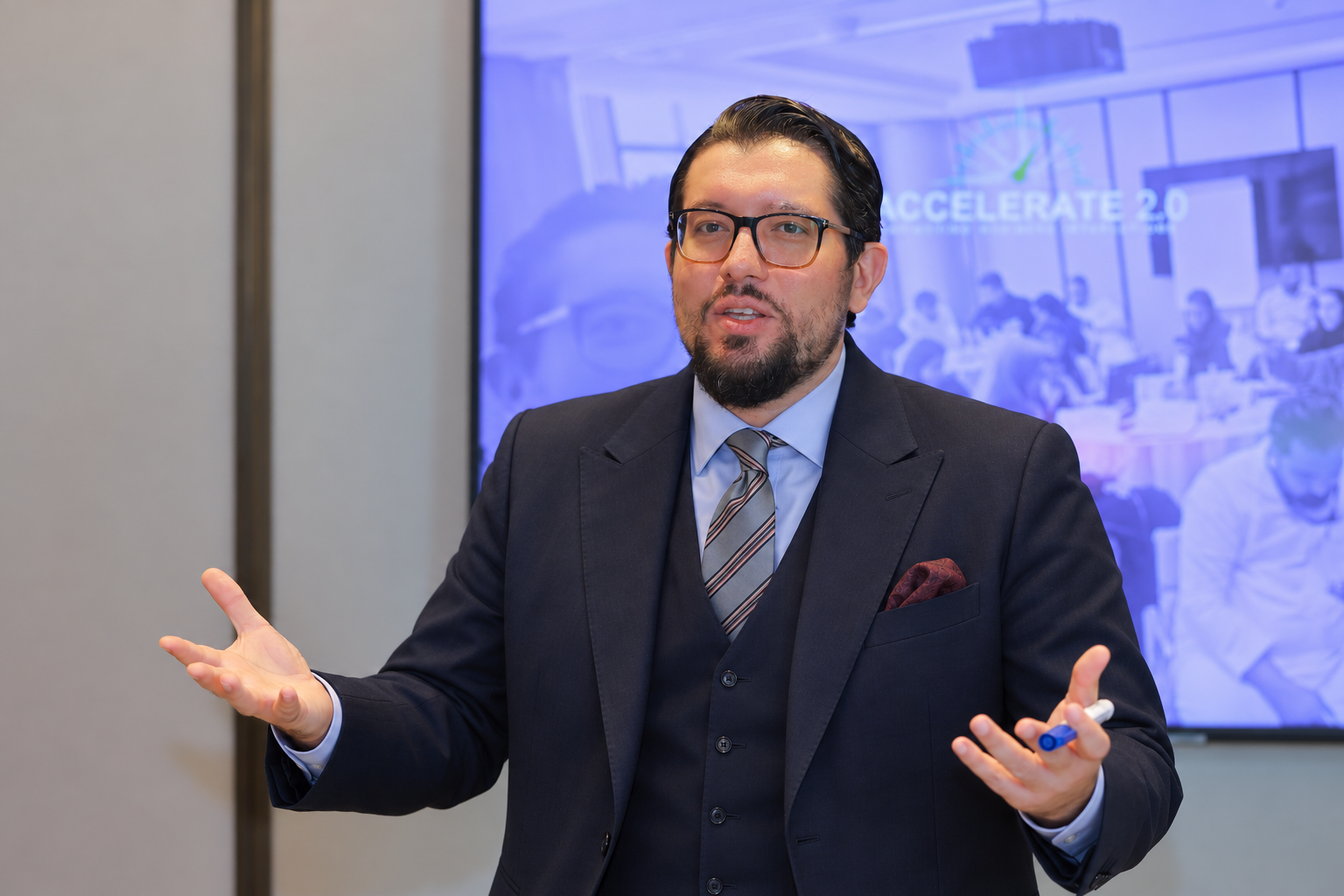 Amr Saleh facilitating